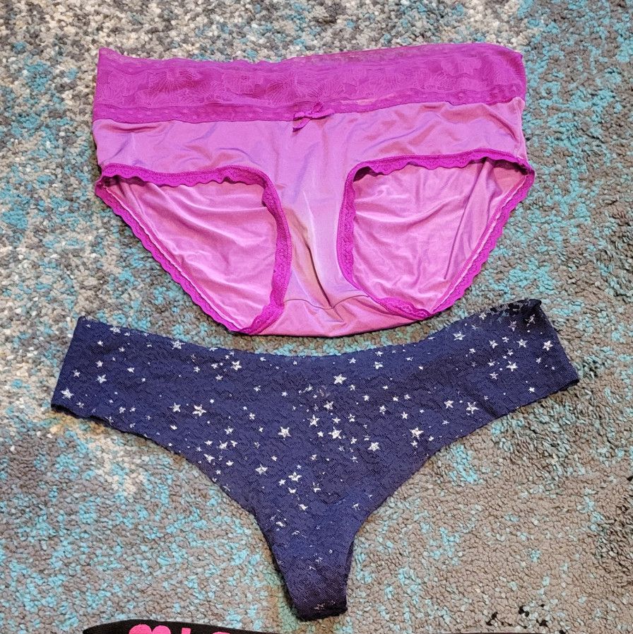 4 PAIRS OF PANTIES WITH 10 MIN CUSTOM VIDEO WEARING THEM
