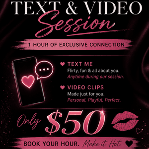 1 HOUR TEXT AND VIDEO MESSAGING CHAT SESSION