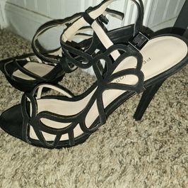 Sexy Black Strappy Formal High Heels
