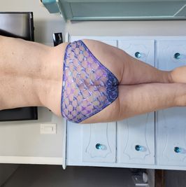Nylon full panty with flowers worn 1 day before sending