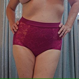 Granny panties in fuschia and worn day before shipping