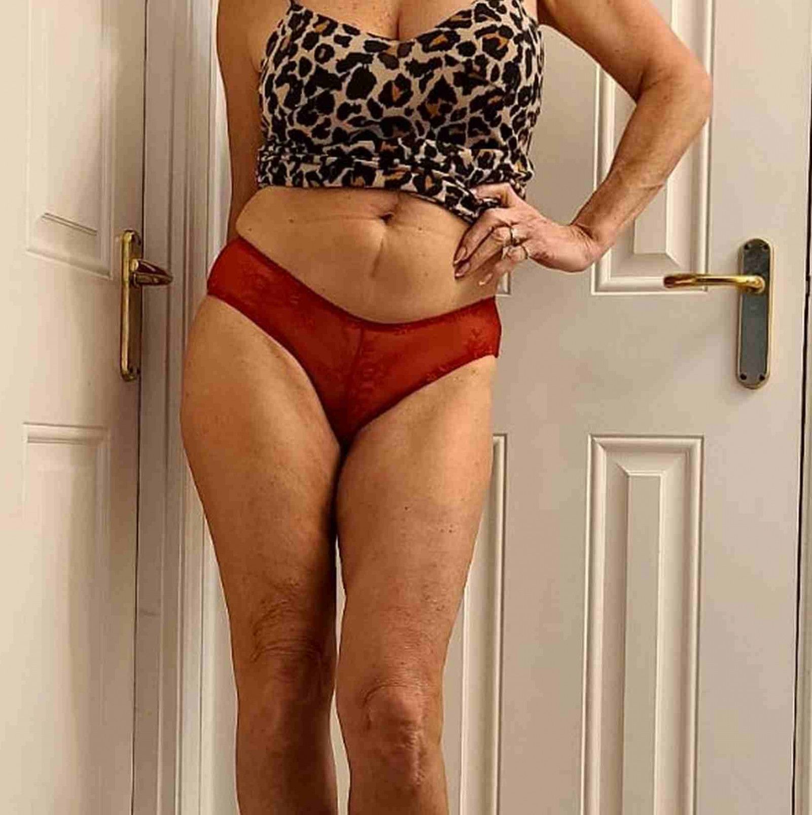 Lace Red Panties Worn for you to enjoy x