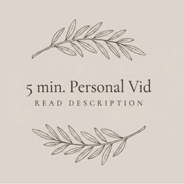 5 Minute SFW Personal Video