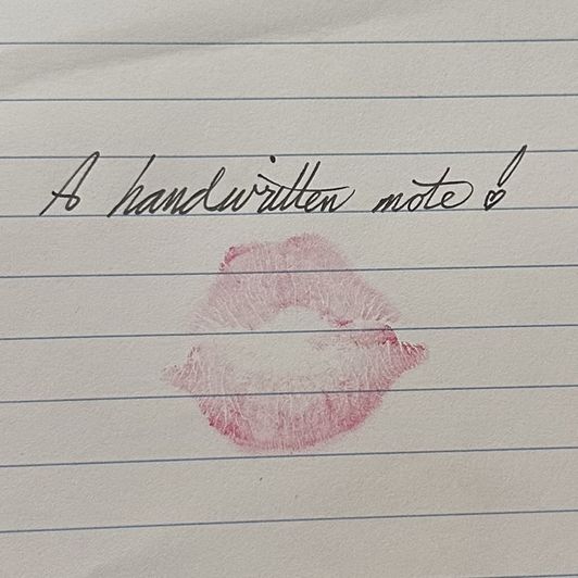 My Handwritten Affection Sealed with a Kiss