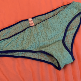 Victorias Secret Teal Leopard Panty