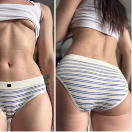 VS ribbed blue and white striped fullbacks