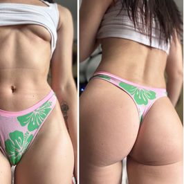 VS tropical flower thong