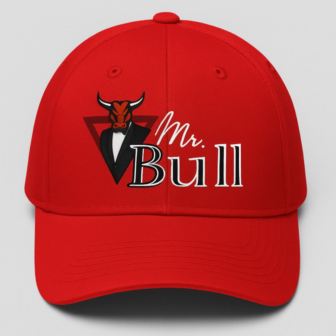 Unisex Red Mr Bull Hat