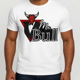 White Mens Mr Bull Tshirt