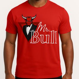 Mens Red Mr Bull Tshirt