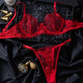 SFW Red lingerie