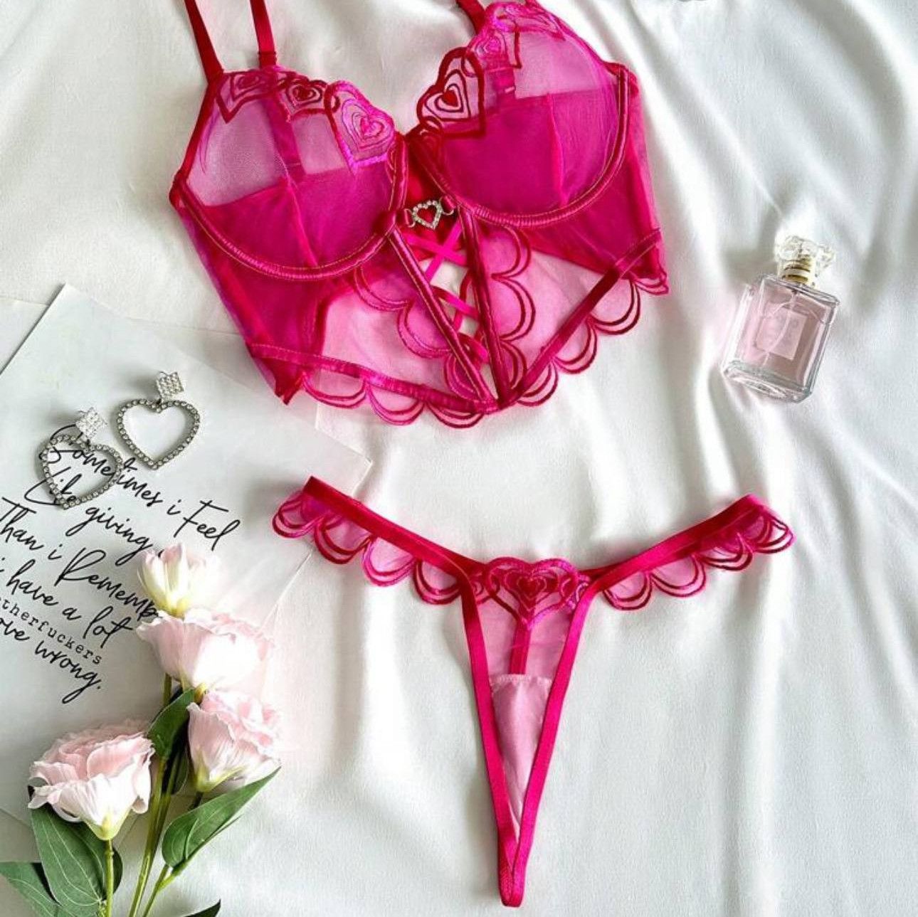 SFW Pink Lingerie