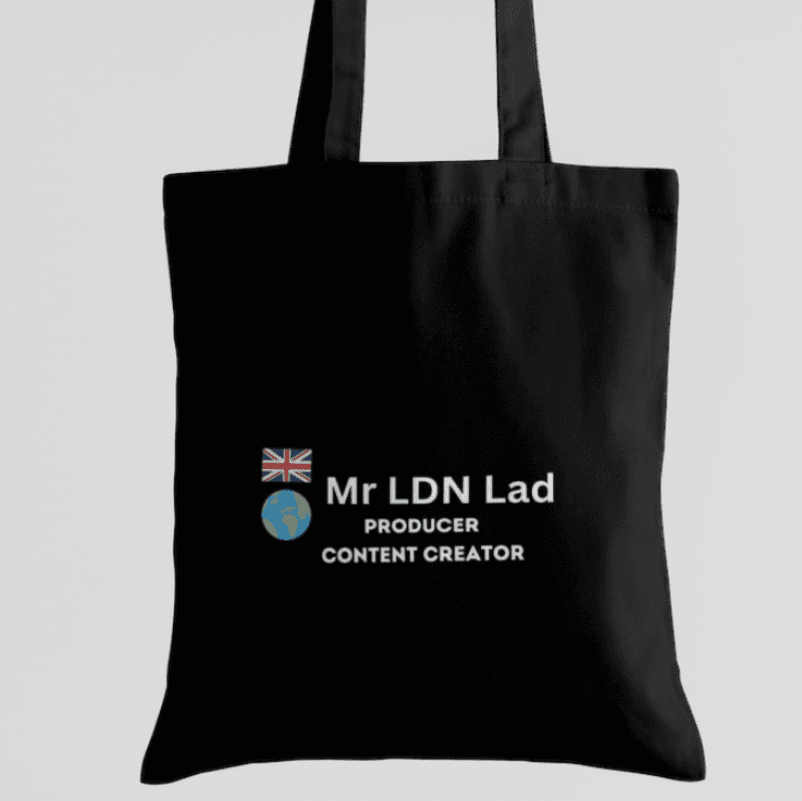 Mr Ldn Lad Tote Bag Black
