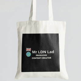 Mr LDN Lad Tote Bag White