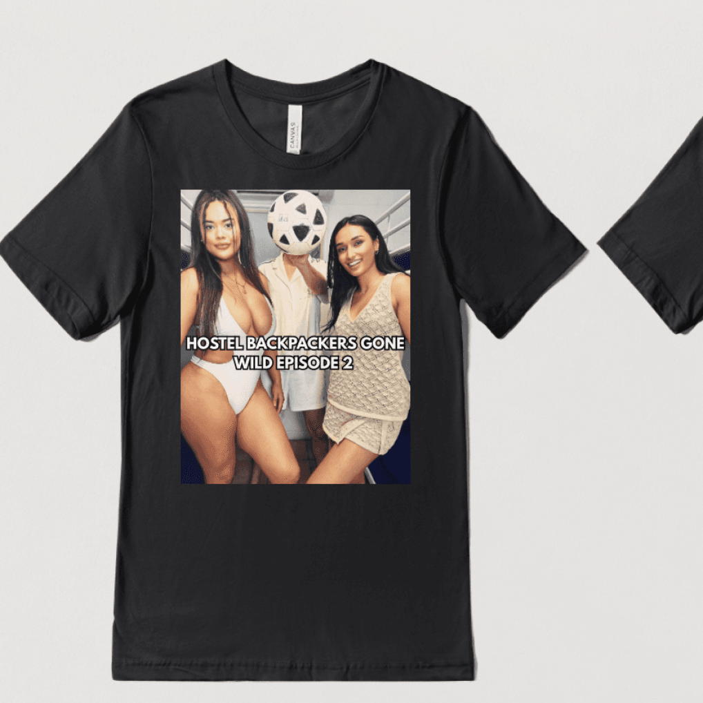 Hostel Backpackers Gone Wild Episode 2 T Shirt Black
