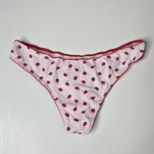 Cotton Strawberry Thong