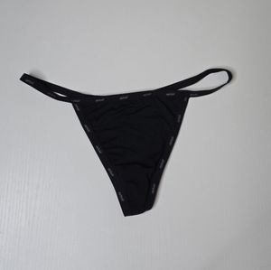 Simple Black Thong