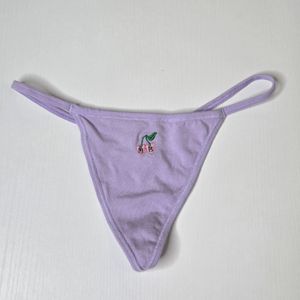 Light Purple Cotton Thong