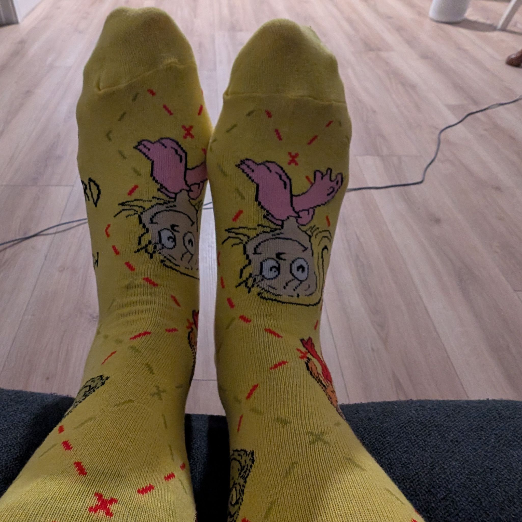 Cindy Lou Who themed Socks