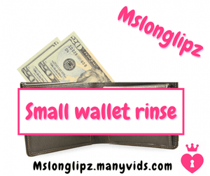 Small wallet rinse