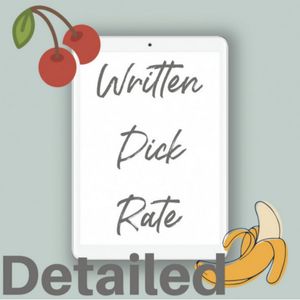 Written Dick Rate DETAILED