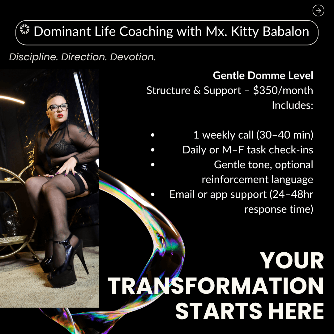One Month Level 1 Dominant Life Coaching