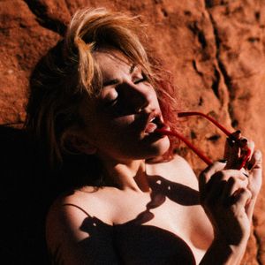Topless outdoors Vegas Red rocks