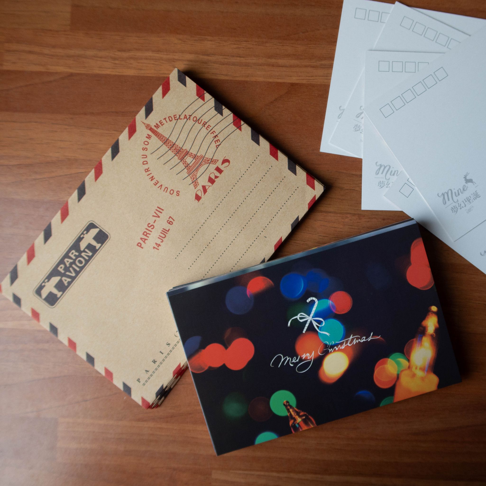 Handwritten postcard for Christmas