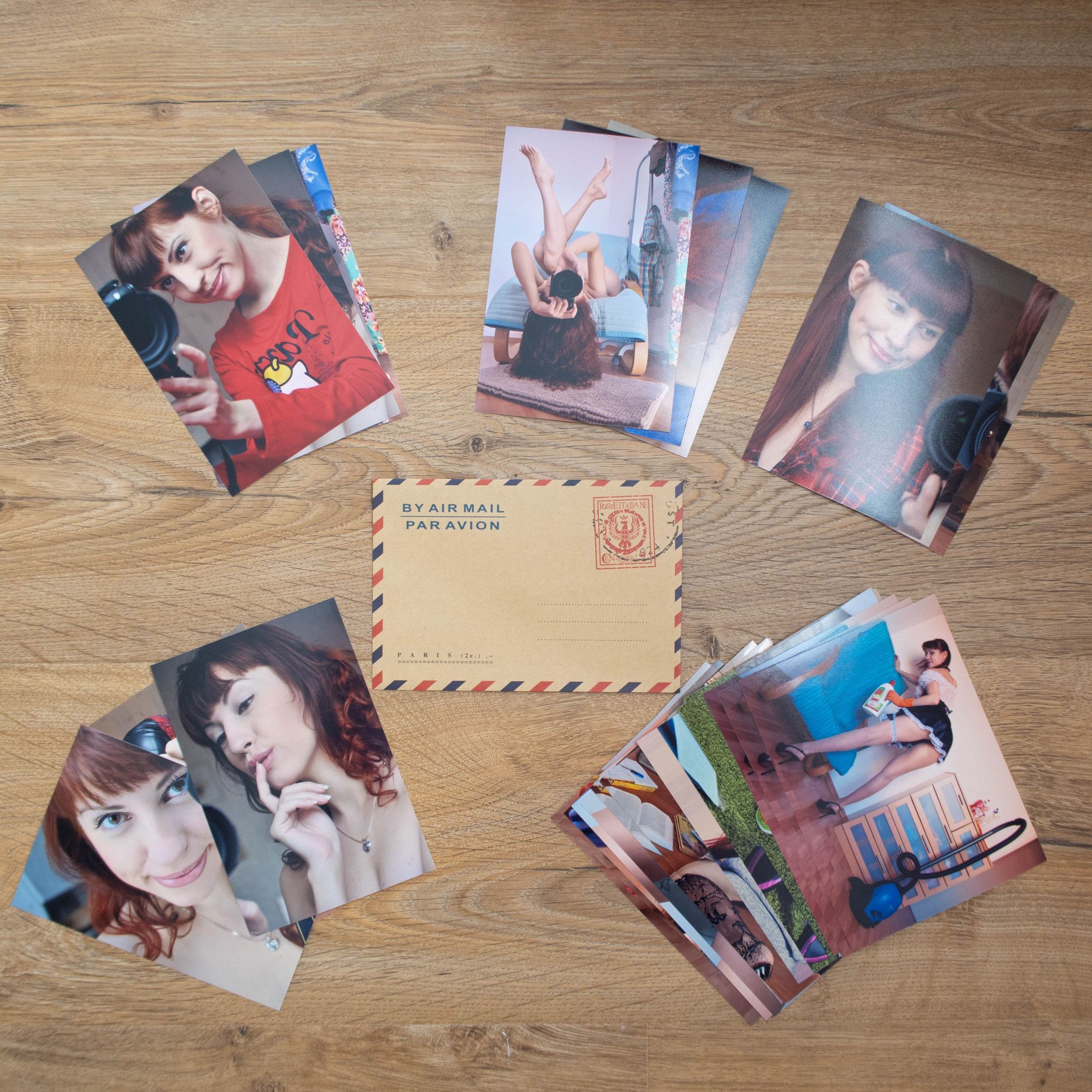 3 random autographed photos of me