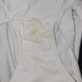 1 day worn white panty