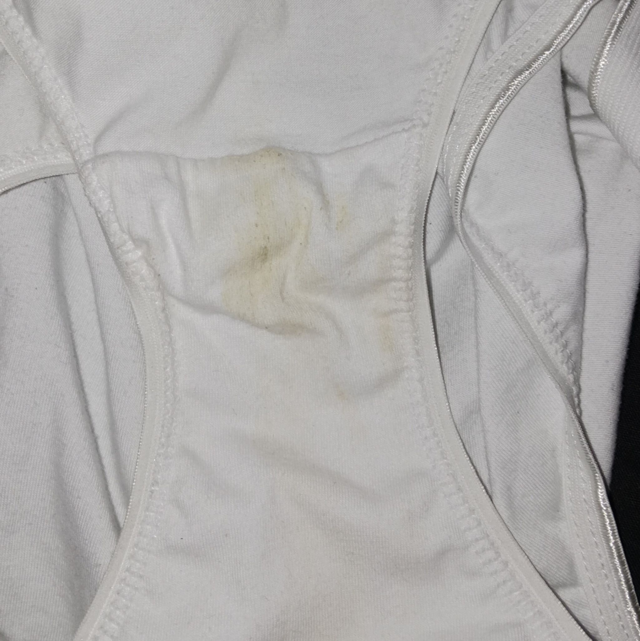 1 day worn white panty