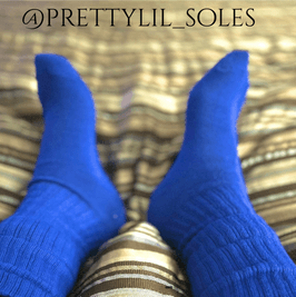 Blue long socks