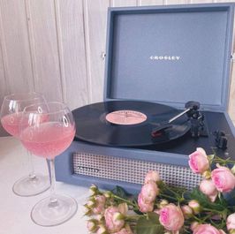 Vinyl player and records for me