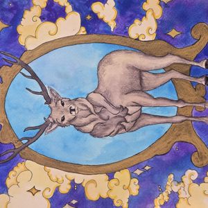 Deer drawing by Naomi