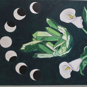 Moon Crystal painting by Naomi
