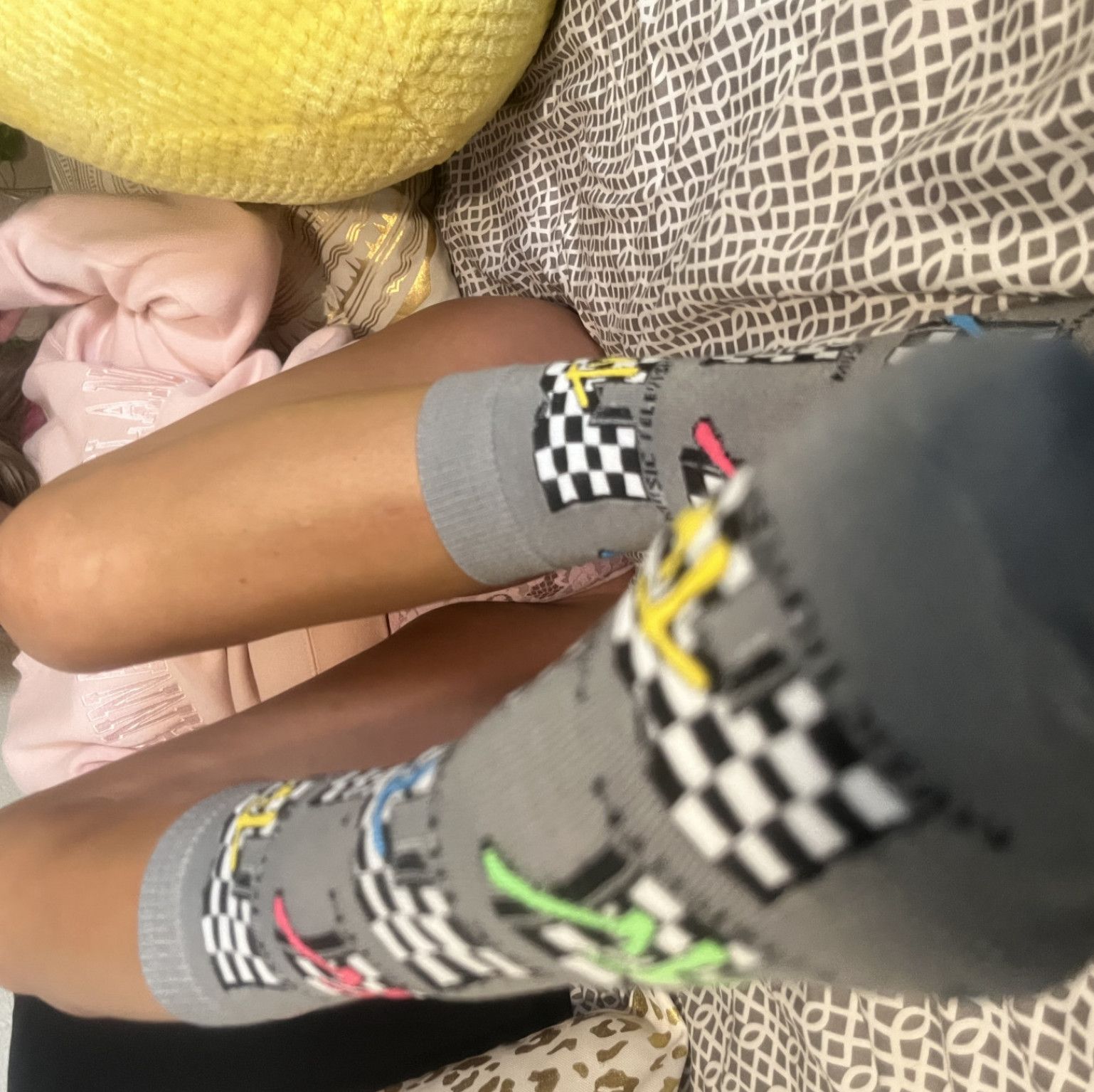 MTV Socks worn at girls sleepover party