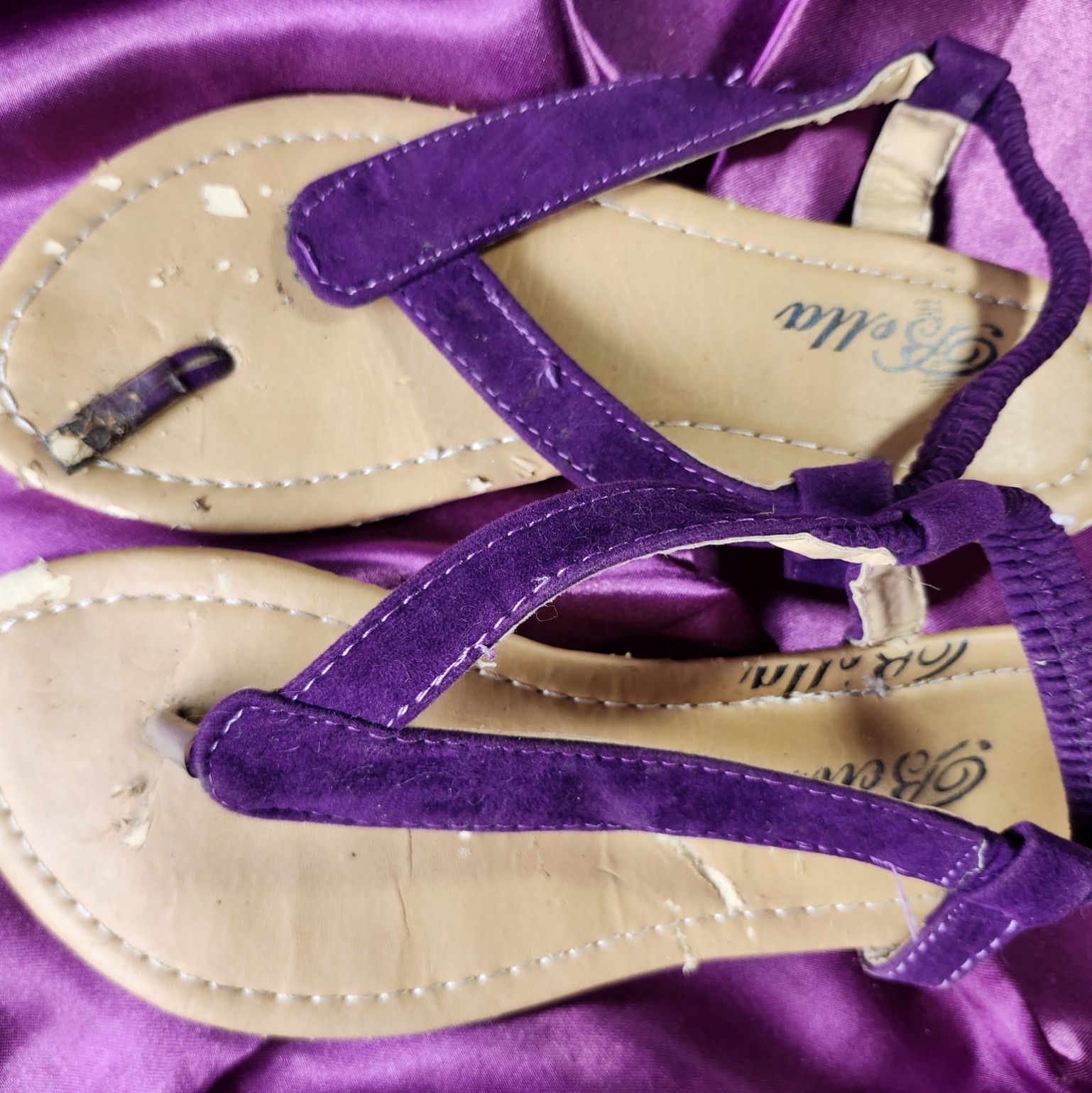 Natalies Busted Purple Sandals