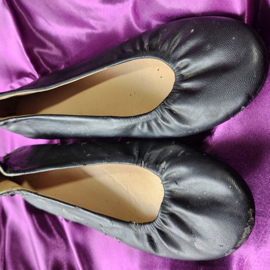 Natalies Nasty Black Flats