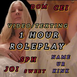 TEXTING WITH VIDEO 1 HOUR ROLEPLAY