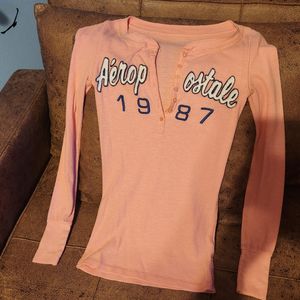 PEACH LONG SLEEVE SHIRT