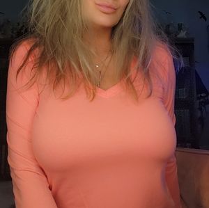PEACH DANSKIN SHIRT
