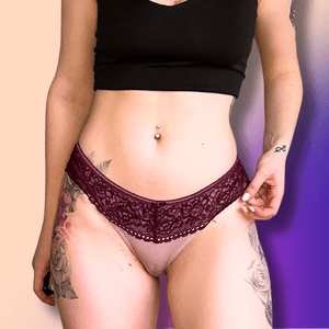 Burgundy panties