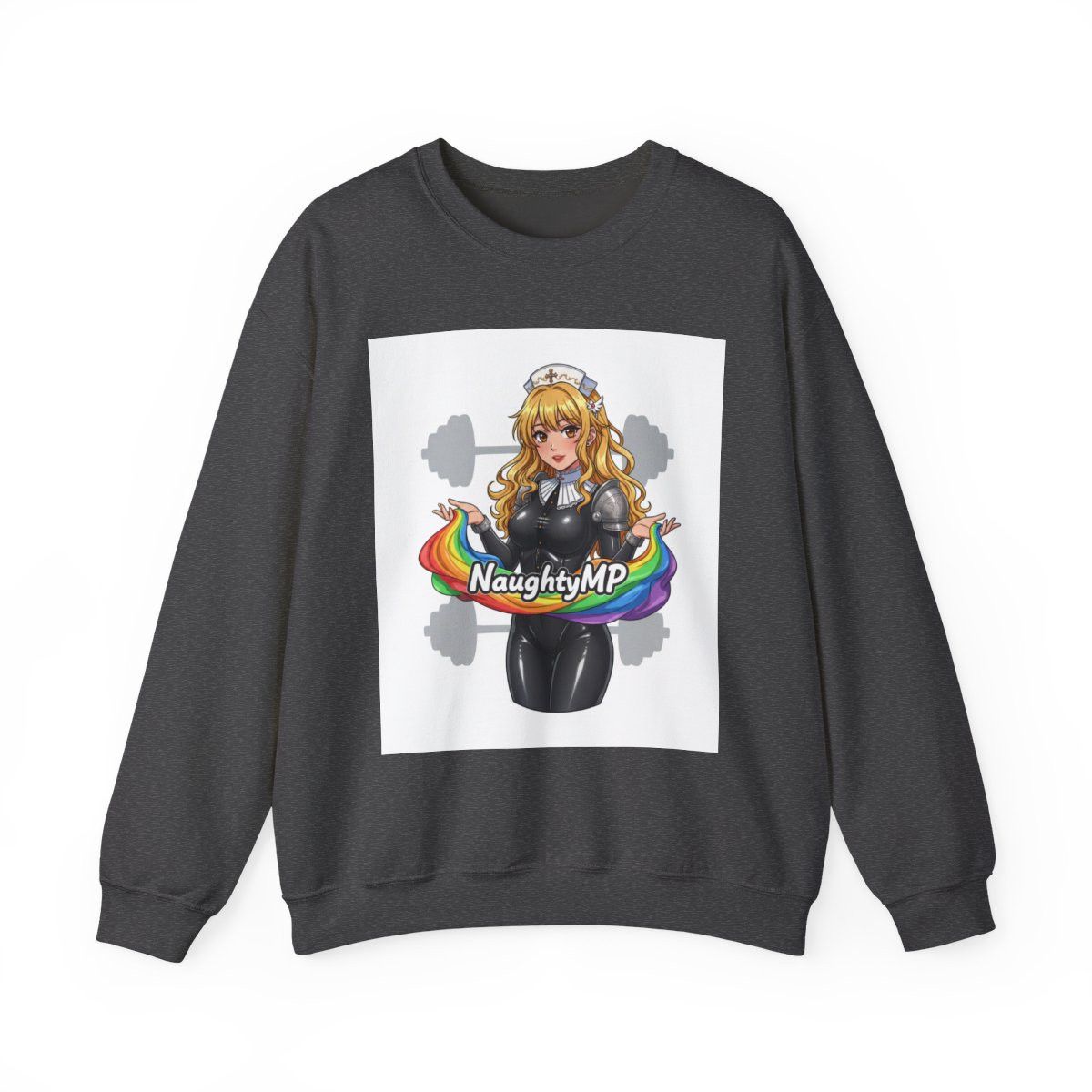 Blonde Anime Maid Illustration Sweatshirt