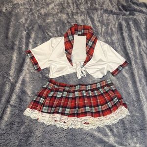 Schoolgirl outfit used in many videos