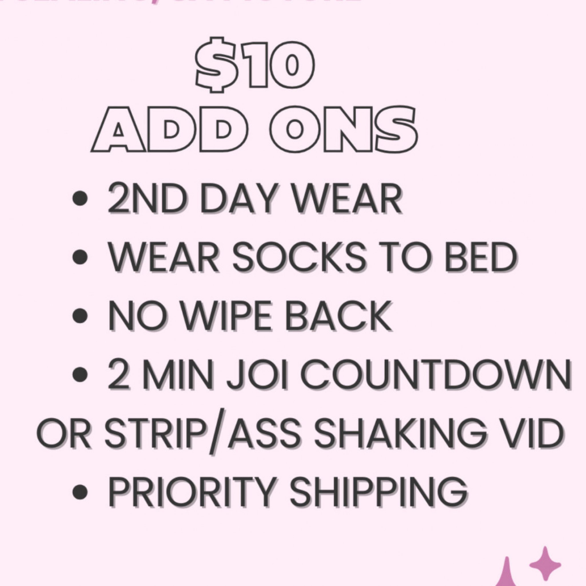 Tier 2 PANTY ADD ONS
