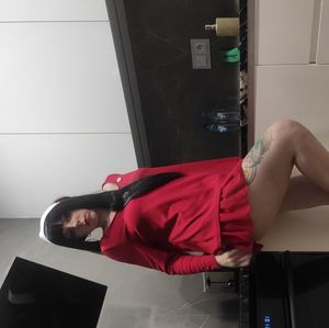 Yor in kitchen sexy poses