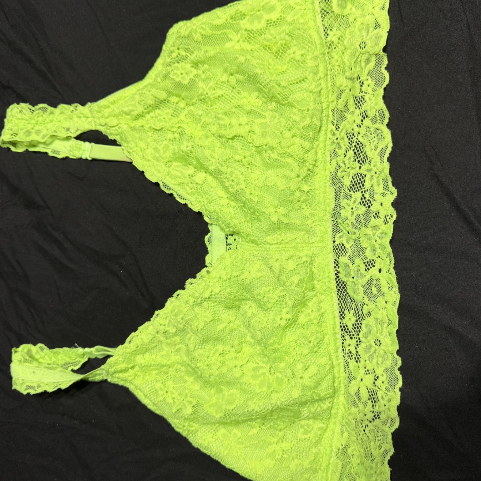 Neon green bra