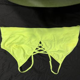 Green sports bra