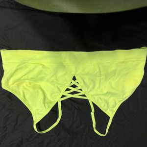 Green sports bra