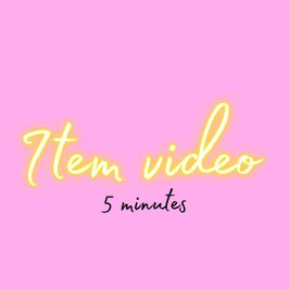 5 min item video